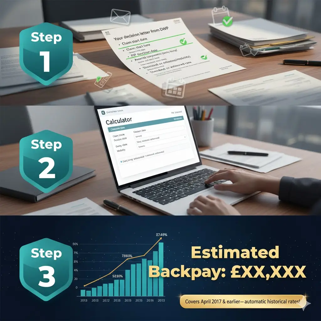 How to Use the PIP Back Pay Calculator
