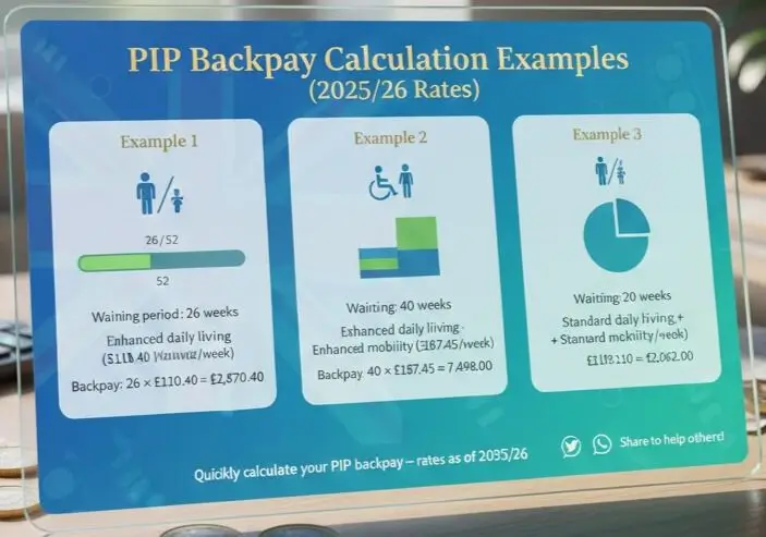 PIP Backpay Calculation Examples
