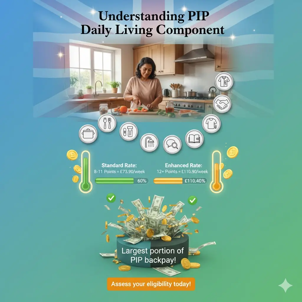 Understanding the Daily Living Component
of PIP Back Pay Calculator