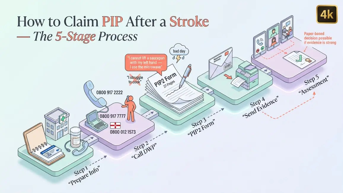 How do I claim PIP after a stroke